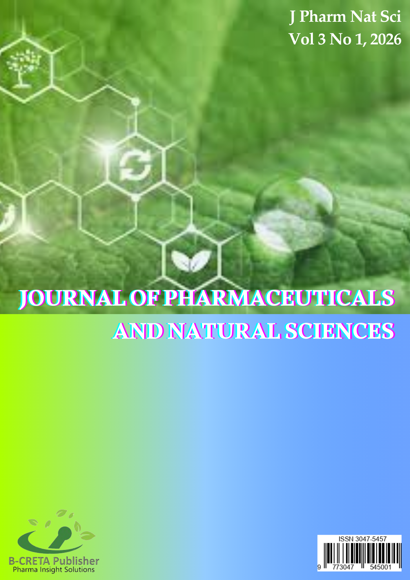 					View Vol. 3 No. 1 (2026): J. Pharm. Nat. Sci.
				